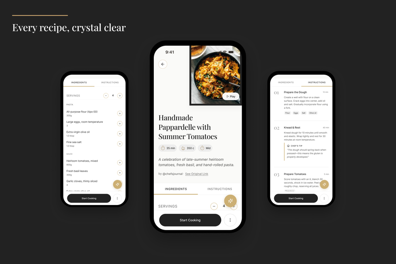 Toque: Turn Saved Recipes Into Home-Cooked Meals – screenshot 2