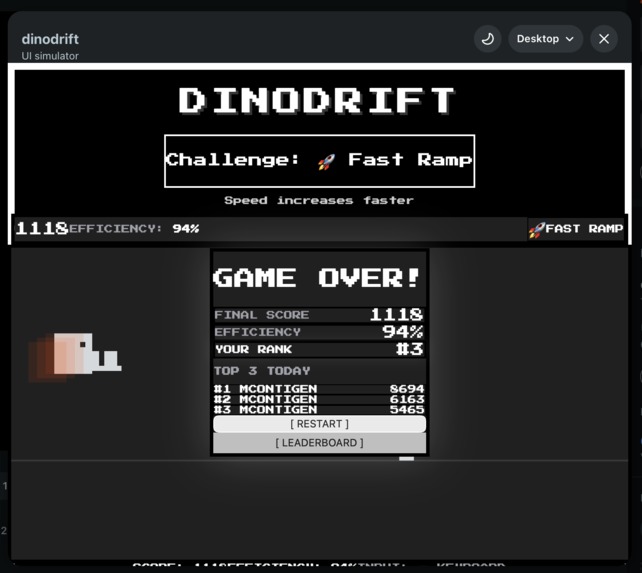Dinodrift – screenshot 2