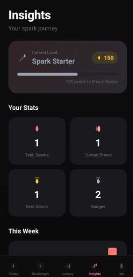 Spark — Turn Big Dreams Into Daily Action – screenshot 2