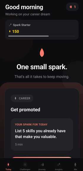Spark — Turn Big Dreams Into Daily Action – screenshot 3
