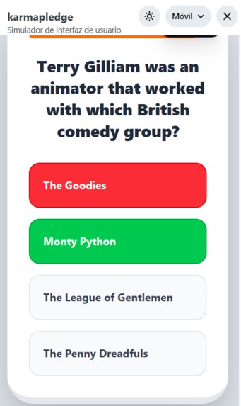 r/karmapledge_dev - Quiz Master Diario – screenshot 4