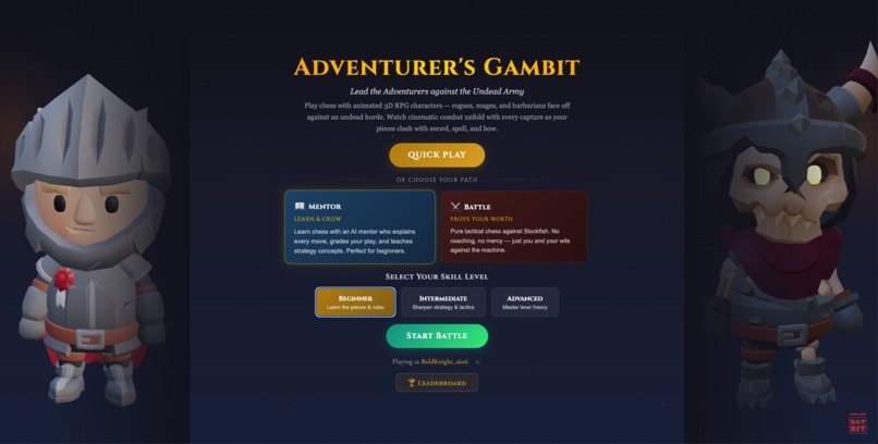 Adventurer's Gambit – screenshot 1