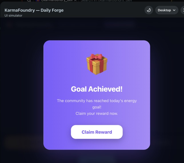 KarmaFoundry — Daily Reddit Boss Battle – screenshot 10