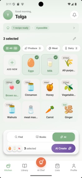 Cuisy: Recipes & Grocery List – screenshot 1