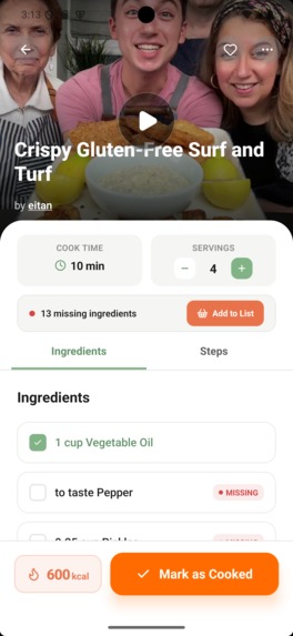 Cuisy: Recipes & Grocery List – screenshot 3