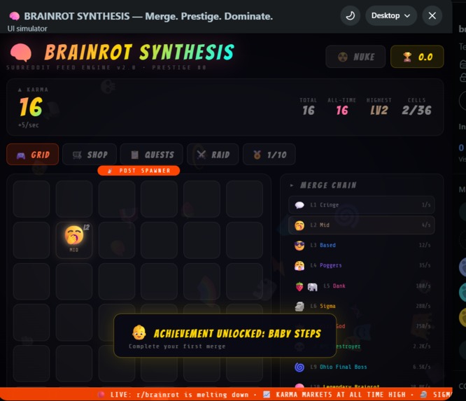 Brainrot-Synthesis – screenshot 10