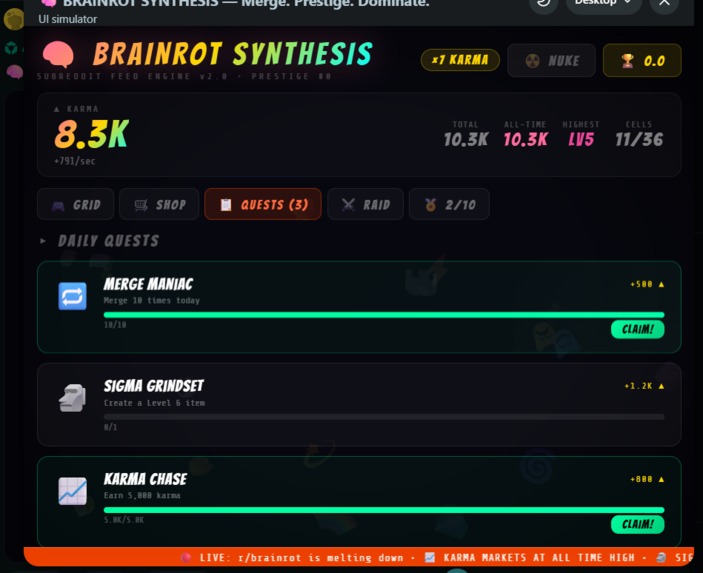 Brainrot-Synthesis – screenshot 12
