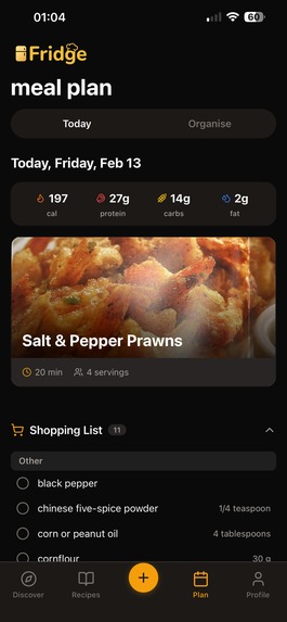 Fridge: Meal Planner and Recipes – screenshot 2