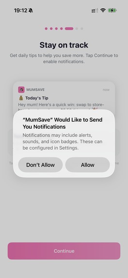 MumSave – screenshot 6
