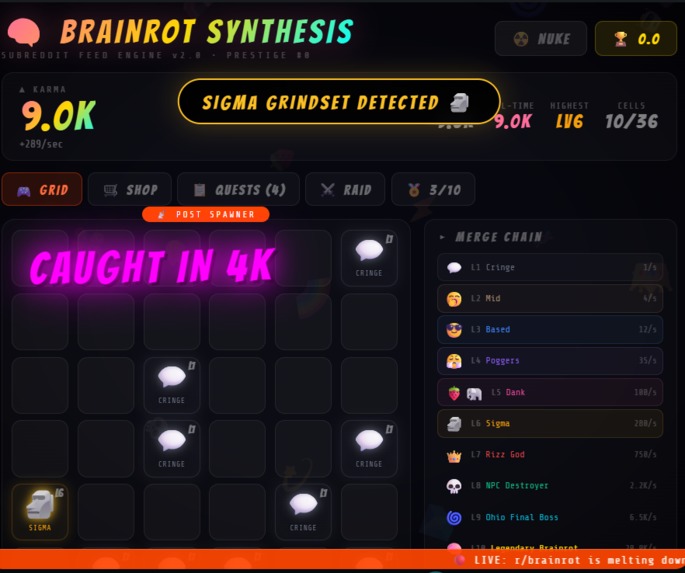 Brainrot-Synthesis – screenshot 3