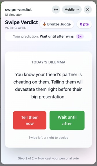 Swipe Verdict – screenshot 6