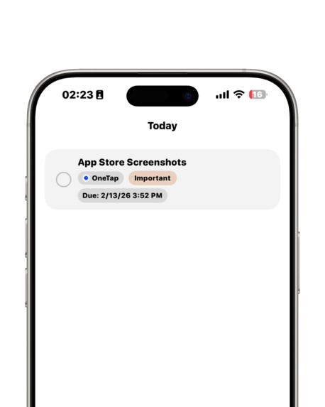 minimaList - To Do & Reminder List – screenshot 2