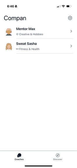 Compan - AI Personal Coaching Companions – screenshot 2