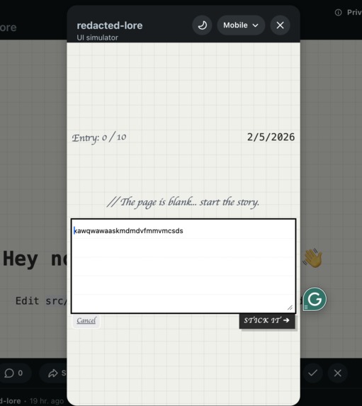 RedacteLore – screenshot 1