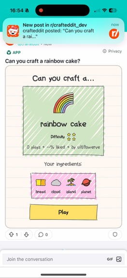Crafteddit – screenshot 6