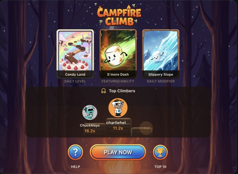 Campfire Climb: Daily Speedrun – screenshot 2