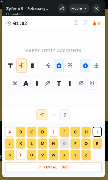 Zyfer — The Daily Cryptogram – screenshot 2