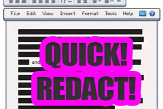 Quick! Redact!