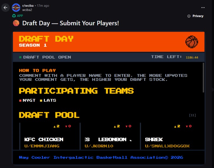 The WCIBA: Blaseball for Basketball – screenshot 2
