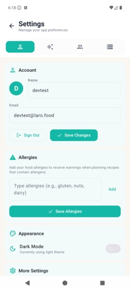 Laro Food Recipe App – screenshot 2