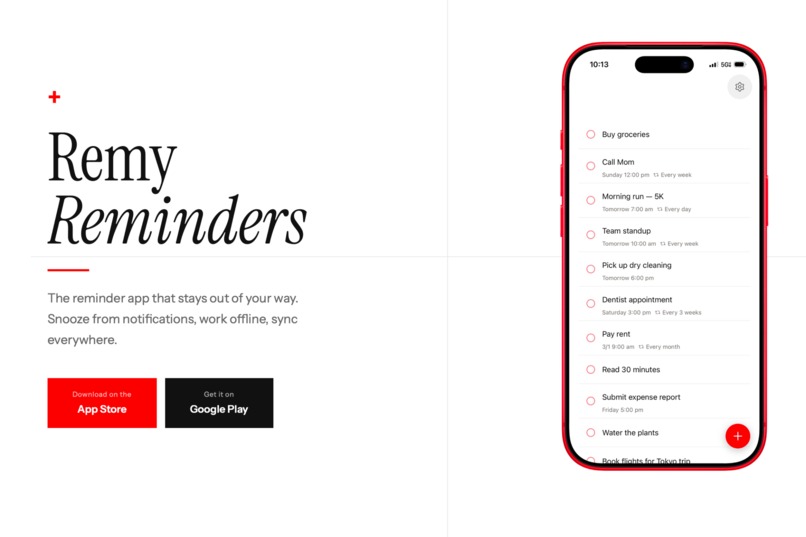 Remy Reminders – screenshot 1