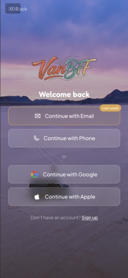 VanBFF - Van-Life Social Network – screenshot 1