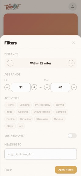 VanBFF - Van-Life Social Network – screenshot 5