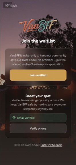 VanBFF - Van-Life Social Network – screenshot 3