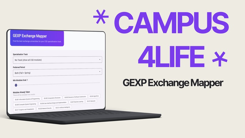 Campus4Life: GEXP Exchange Mapper – screenshot 1