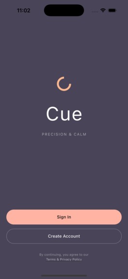 Cue - Better Reminders.  Design Cues that trigger action. – screenshot 1