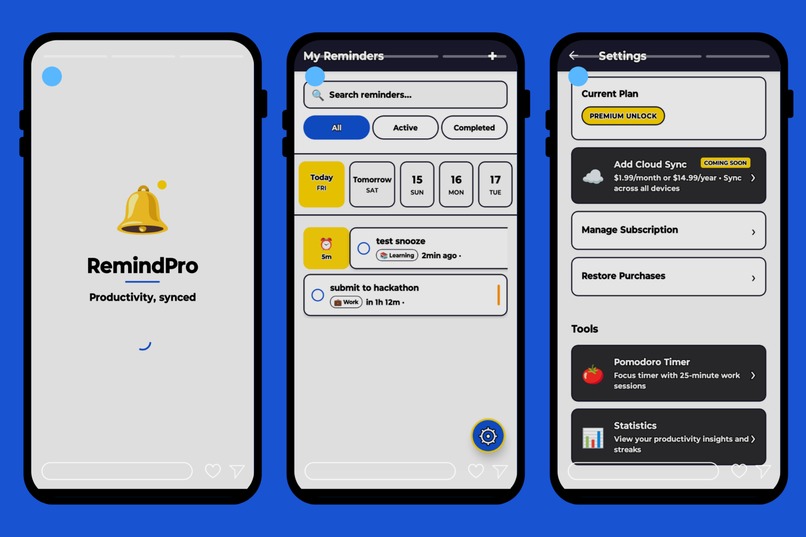 RemindPro - Productivity, synced – screenshot 1