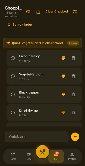 Kitsho | From Saved Recipe to Dinner Made – screenshot 8