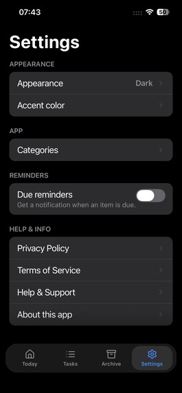 Sam's Smart Reminders – screenshot 1