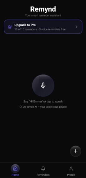 Remynd – Voice Reminders with On-Device AI – screenshot 2