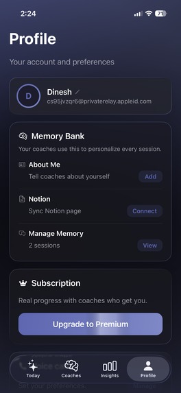 Clarity: Personal AI Coach – screenshot 1