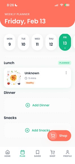 RecipeToDinner – screenshot 2