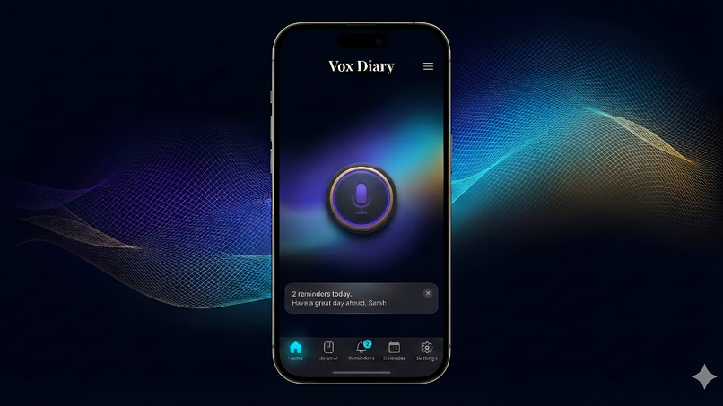 Vox Diary - Intelligent Reminders & Voice Journalling – screenshot 1