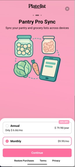 Platelist – screenshot 6