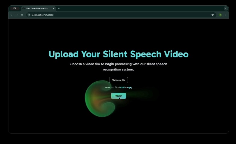 Silent Speech Recognition for the Voiceless – screenshot 5