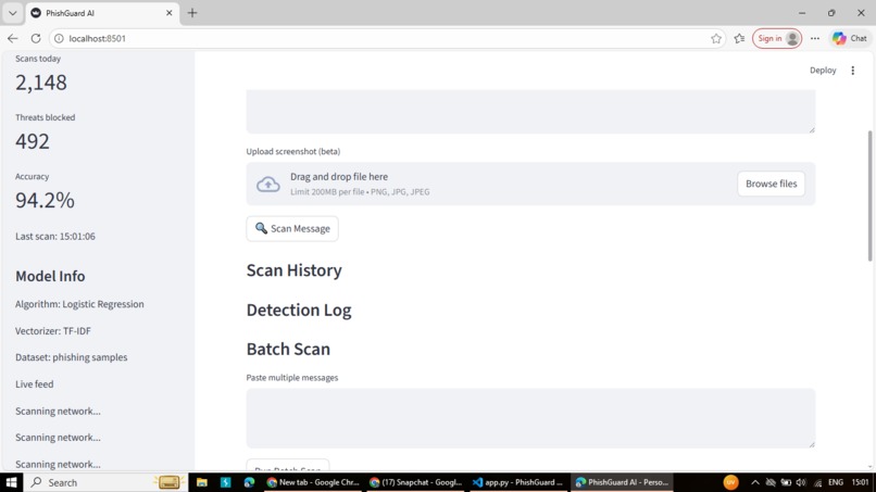 PhishGuard AI: Fortifying Your Digital Frontier – screenshot 3