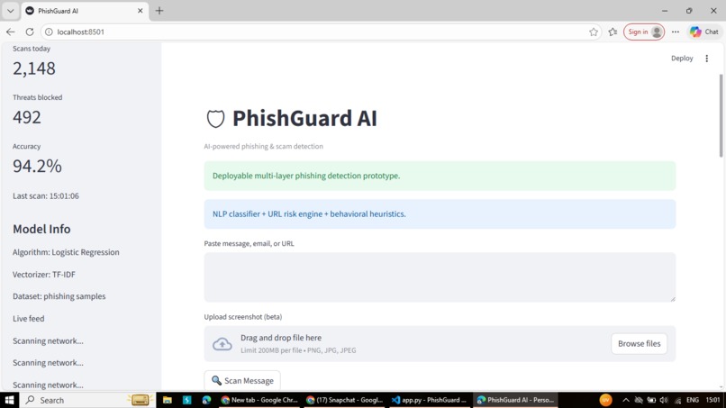 PhishGuard AI: Fortifying Your Digital Frontier – screenshot 5