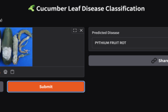 Deep Learning based disease detection in cucumber leaves