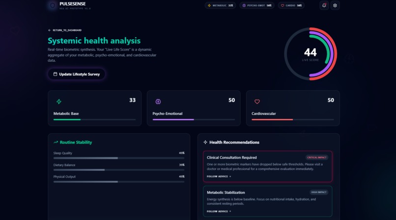 PulseSense – screenshot 1