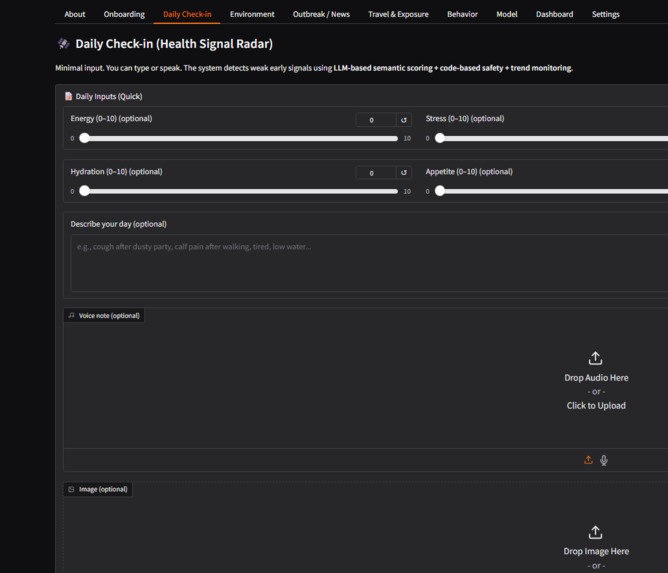 Health Signal Radar – screenshot 3