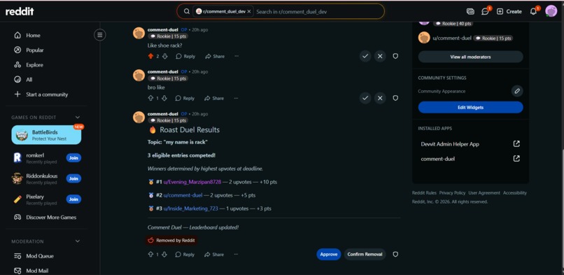 Comment Duel – screenshot 2