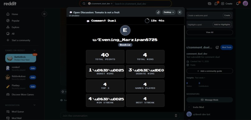 Comment Duel – screenshot 3