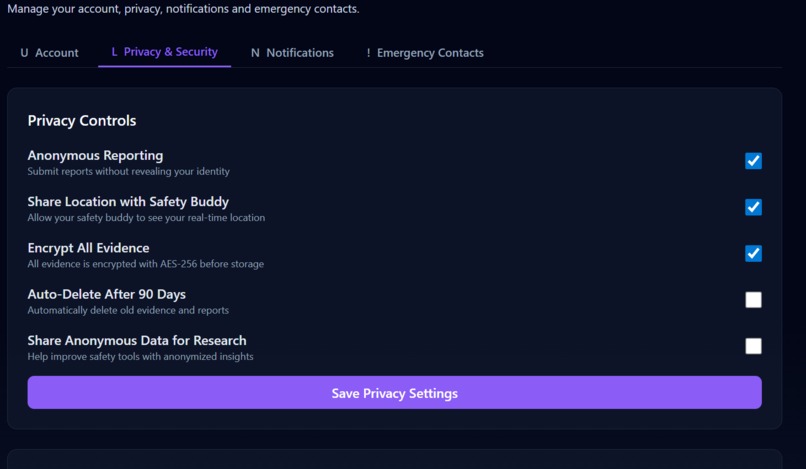 SafeHer - One Tap Safety for Women – screenshot 2