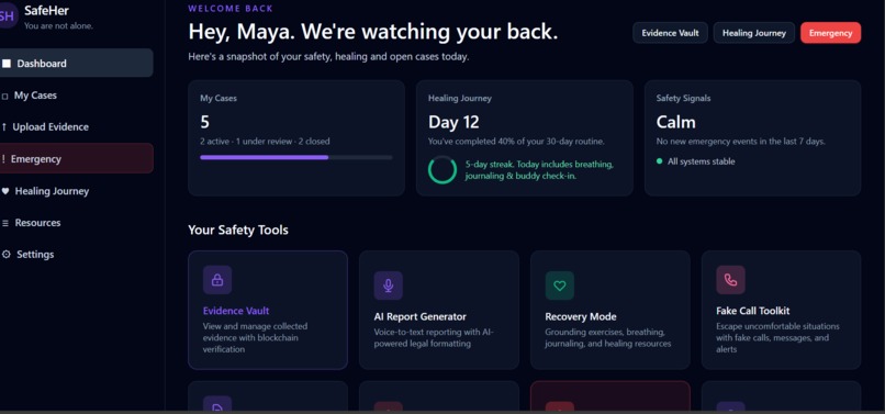 SafeHer - One Tap Safety for Women – screenshot 6