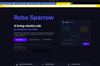 Robo Sparrow – AI-Augmented Browser Robotics Studio
