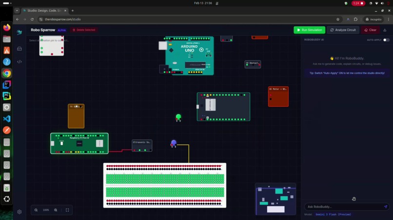 Robo Sparrow – AI-Augmented Browser Robotics Studio – screenshot 3
